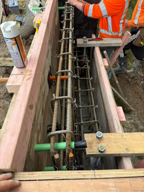concrete abutment construction